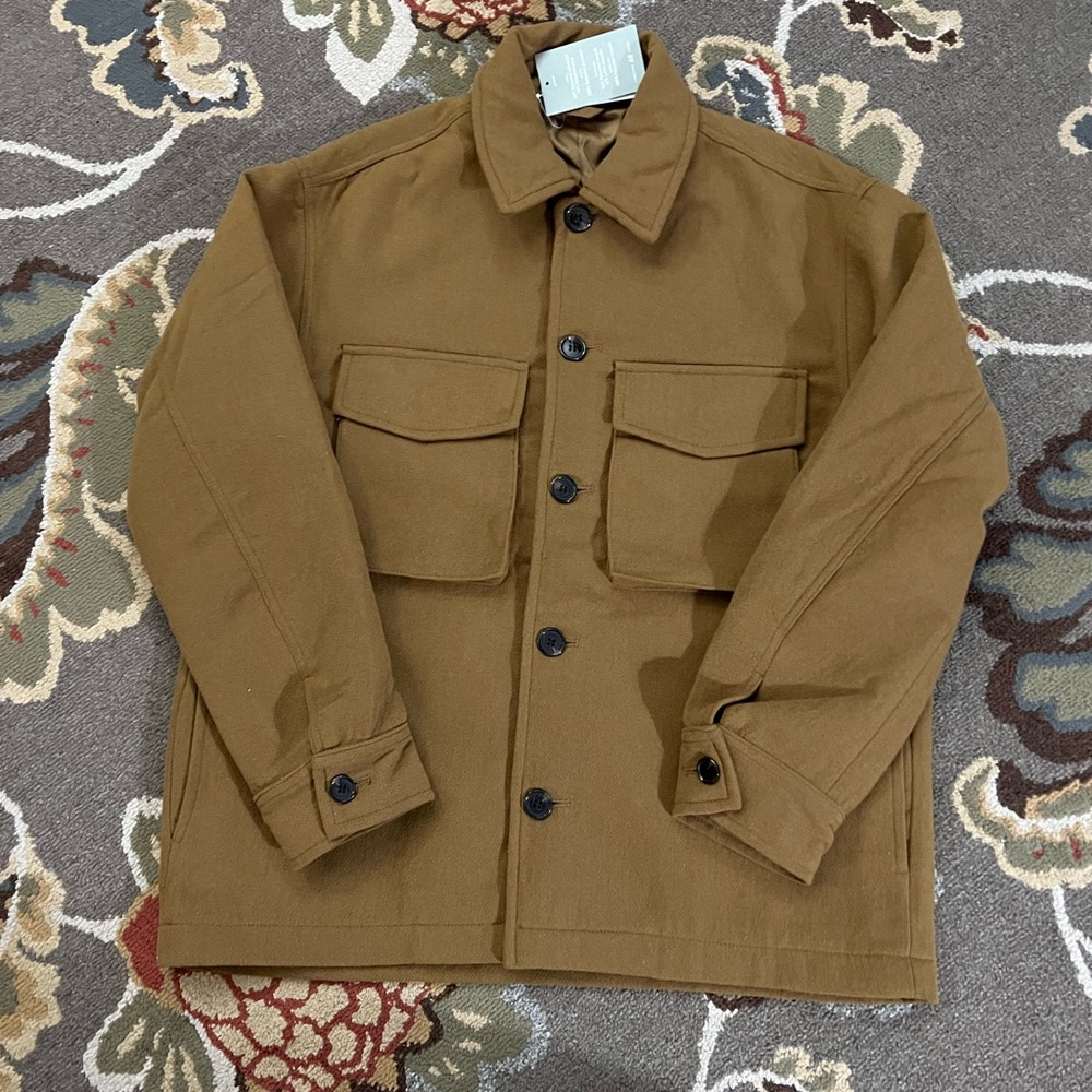 H&M Wool-Blend Shacket- Brown